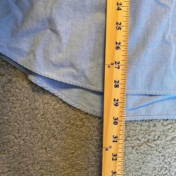 Casey Coleman Cotton Shirt Women's XL Blue Embroidered Cowboy Boots Button Up - Picture 7 of 11